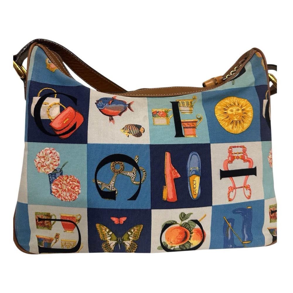 Gucci Alphabet Patchwork Shoulder Bag - image 4